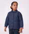 Children's jacket in plain denim with a stars motif blue