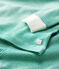 Boys' Snugfit Pinstriped Organic Cotton Pyjamas PIVERT green/MARSHMALLOW white