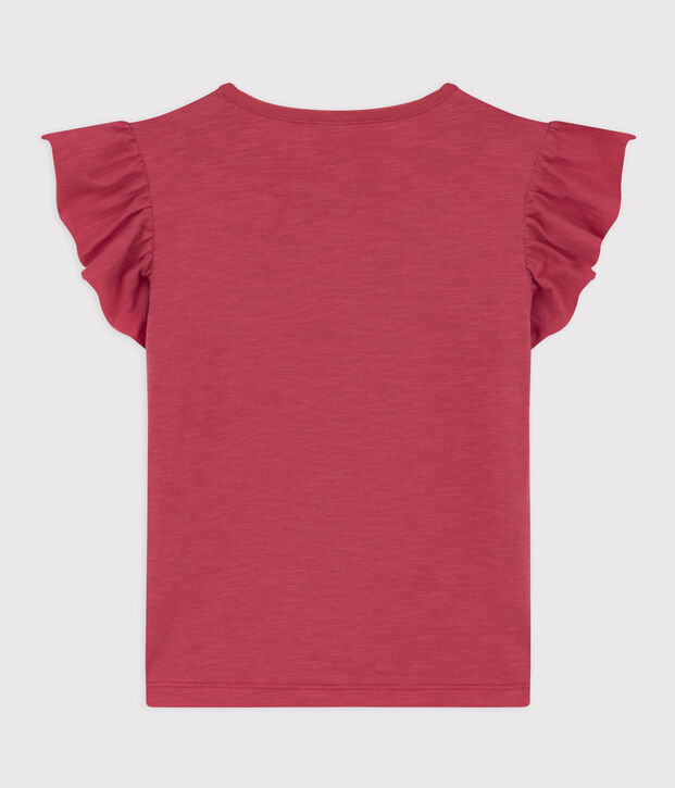 Girls' Short-Sleeved Cotton T-Shirt pink