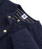 Girls' Tube Knit Cardigan SMOKING blue/OR yellow