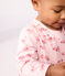 Babies' long sleeved floral-print cotton dress JOLI pink/MULTICO white