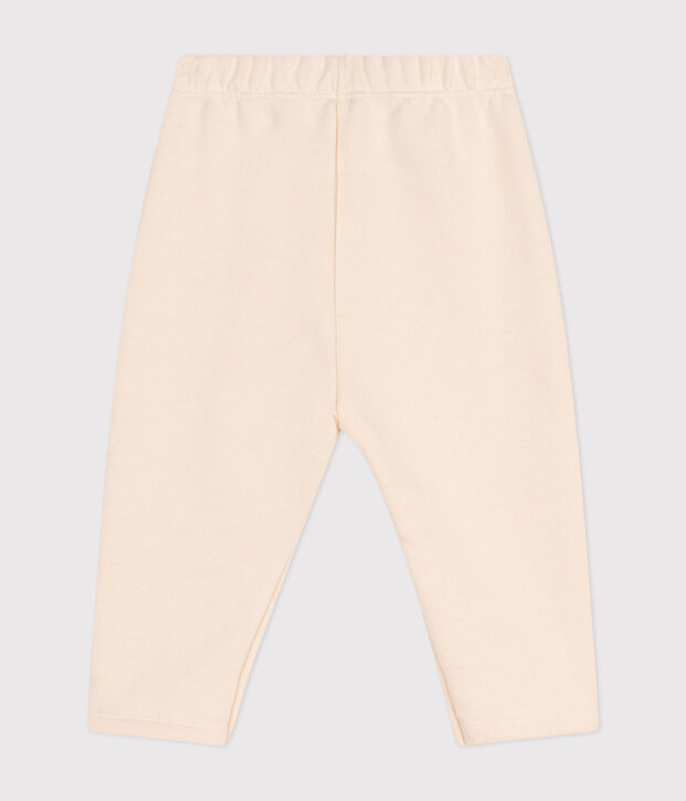 Babies' fleece trousers Ecru