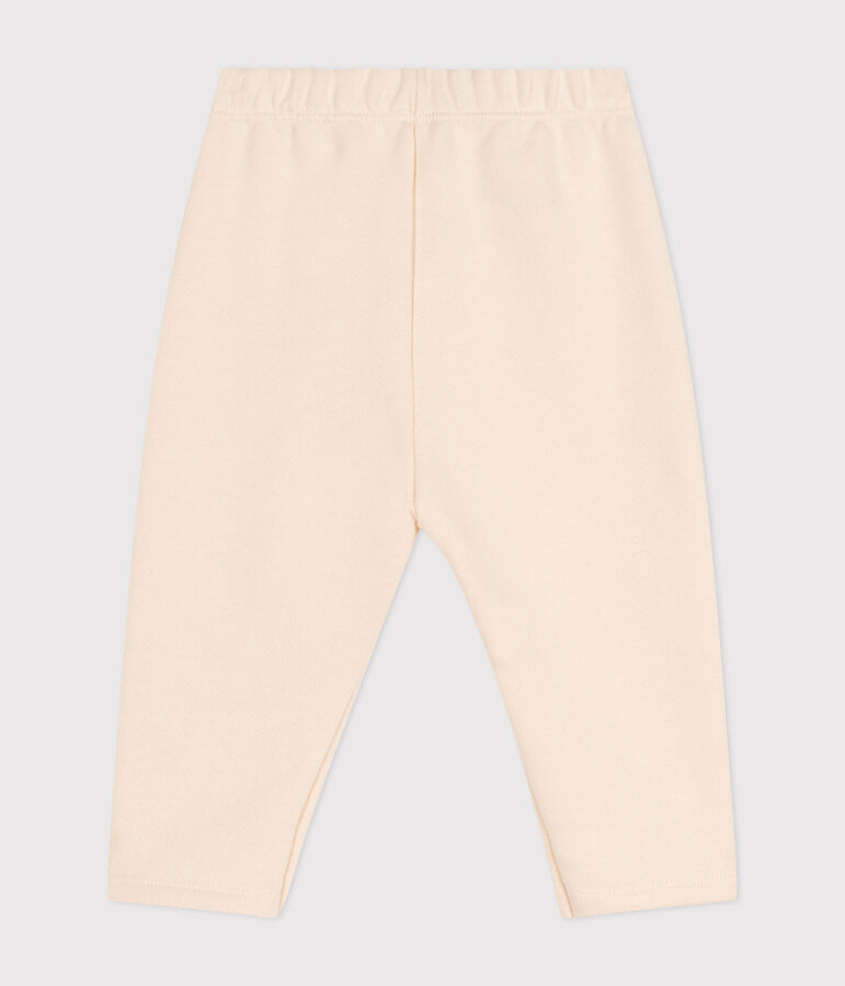 Babies' fleece trousers Ecru