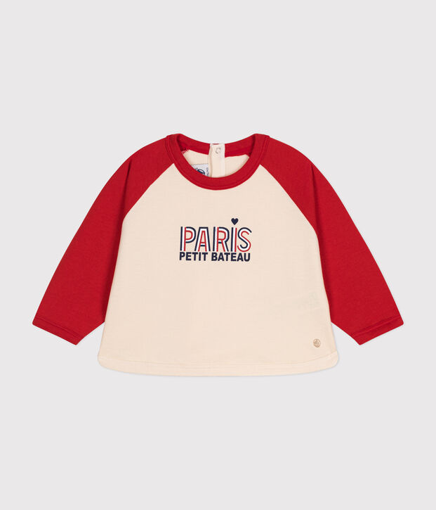 Babies' Lightweight Fleece Sweatshirt red/red