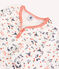 Girls' Paris Print Organic Cotton Nightdress MARSHMALLOW white/MULTICO white