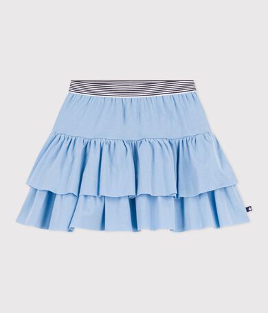 Children's short plain cotton skirt