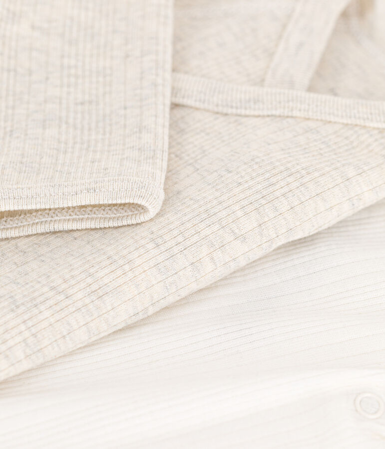 Long-Sleeved Wrapover Cotton Bodysuits - Pack of 2 variante 1