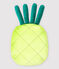 Velour Pineapple Cushion SUNNY yellow