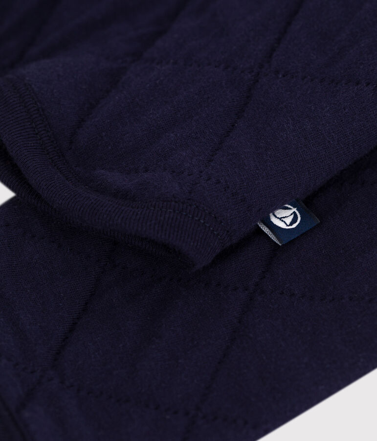 Women's plain cotton cardigan SOIR blue