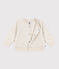 Babies'' Quilted Tube Knit Baseball Jacket MONTELIMAR CHINE beige