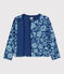 Girls' Printed Quilted Tube Knit Cardigan CREPUSCULE /ROVER