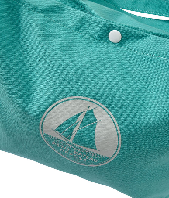 Girl's canvas tote bag VERDE green