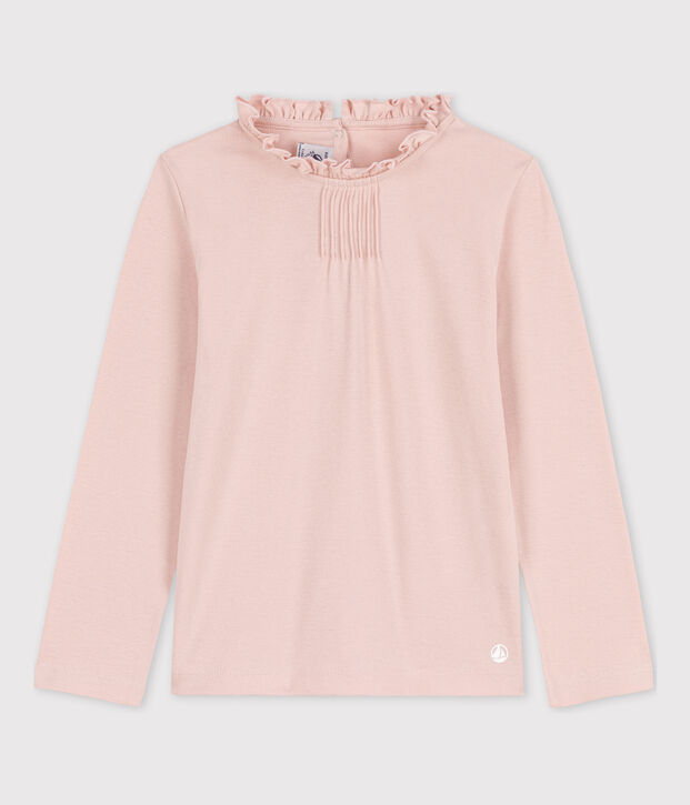 Girls' Long-sleeved Cotton T-Shirt pink