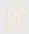 Babies' floral print ruffled cotton playsuit MILK /MULTICO