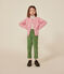 Cardigan containing wool for little girls. ROSELINE CHINE pink