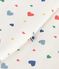 Babies' 2 TOG heart-print cotton sleeping bag MARSHMALLOW white/MULTICO white
