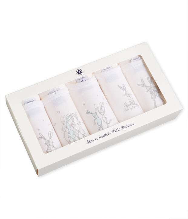 Set of 5 mixed baby's long sleeved bodies multicolor