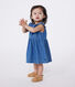 Babies' sleeveless lightweight denim dress