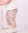 Babies' floral print cotton leggings white/multicolor