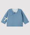 Babies' Tube Knit Cardigan TEMPETE grey