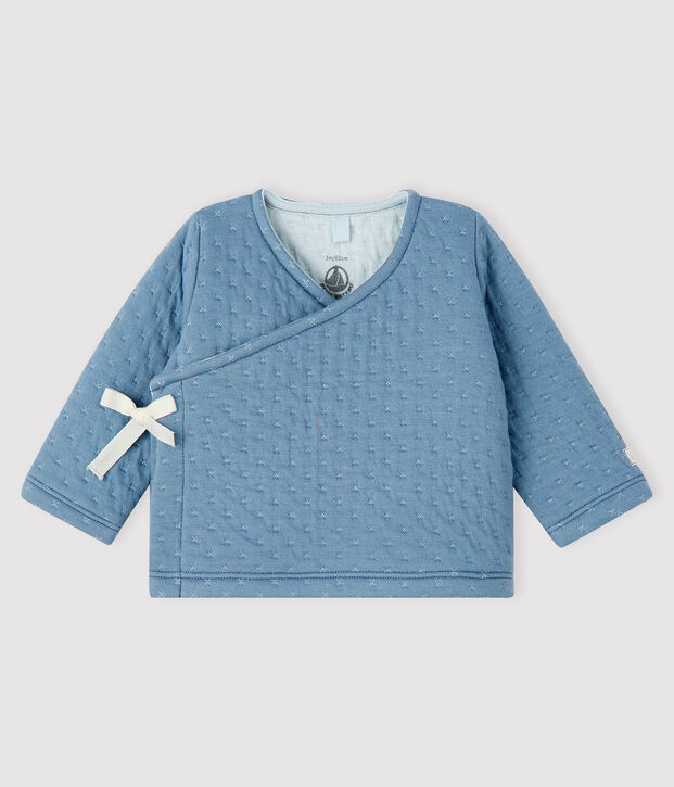 Babies' Tube Knit Cardigan grey