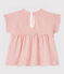 Baby Girls' Short-Sleeved Stripy Tube Knit Blouse FLEUR pink/COPPER pink