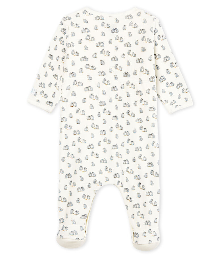 Baby Boys' Velour Bodyjama white/multicolor