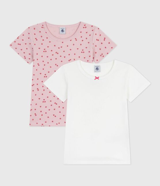 Pack of children's short-sleeved apple-print cotton T-shirts variante 1