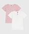 Pack of children's short-sleeved apple-print cotton T-shirts variante 1