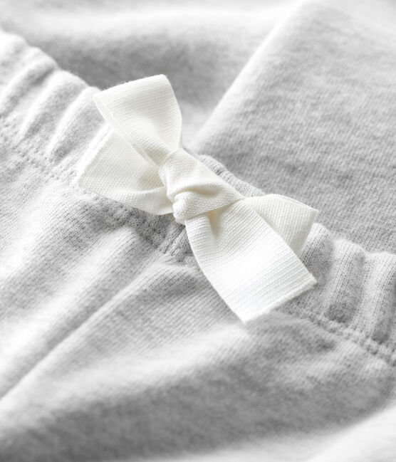 Babies' Organic Fleece Trousers BELUGA CHINE grey