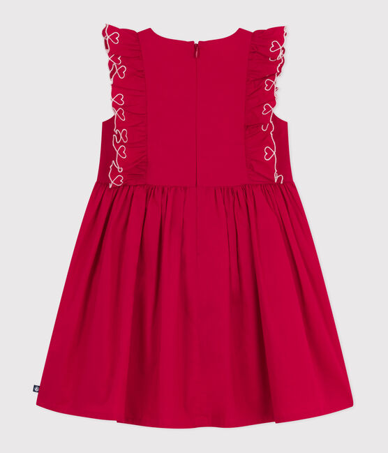 Children's sleeveless cotton dress TERKUIT red