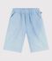 Children's Bermuda shorts in plain cotton BLEU CLAIR blue