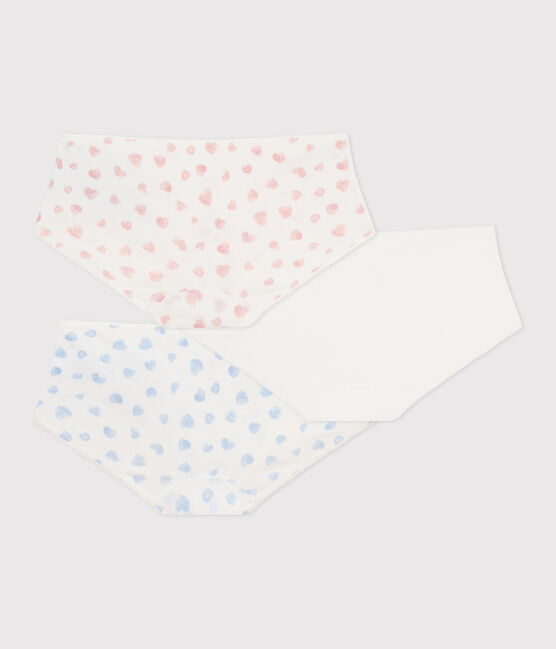 Pack of heart-print cotton shorties for children variante 1