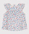 Babies' sleeveless floral print cotton blouse MARSHMALLOW white/MULTICO white