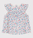 Babies' sleeveless floral print cotton blouse