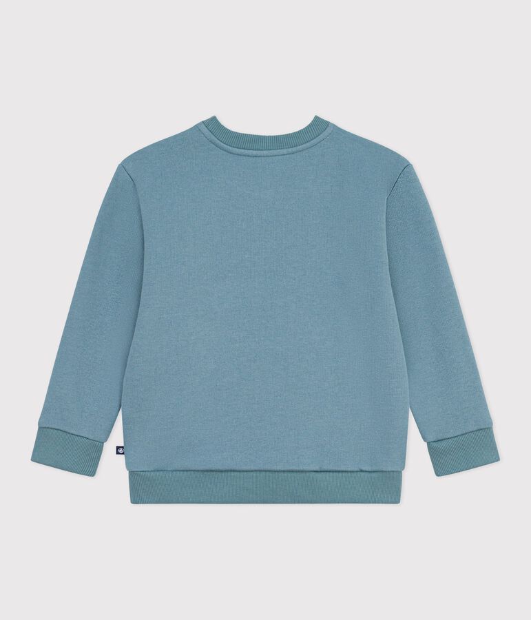 Children's patterned cotton sweatshirt blue