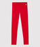 Girls' Elastane Jersey Leggings TERKUIT red