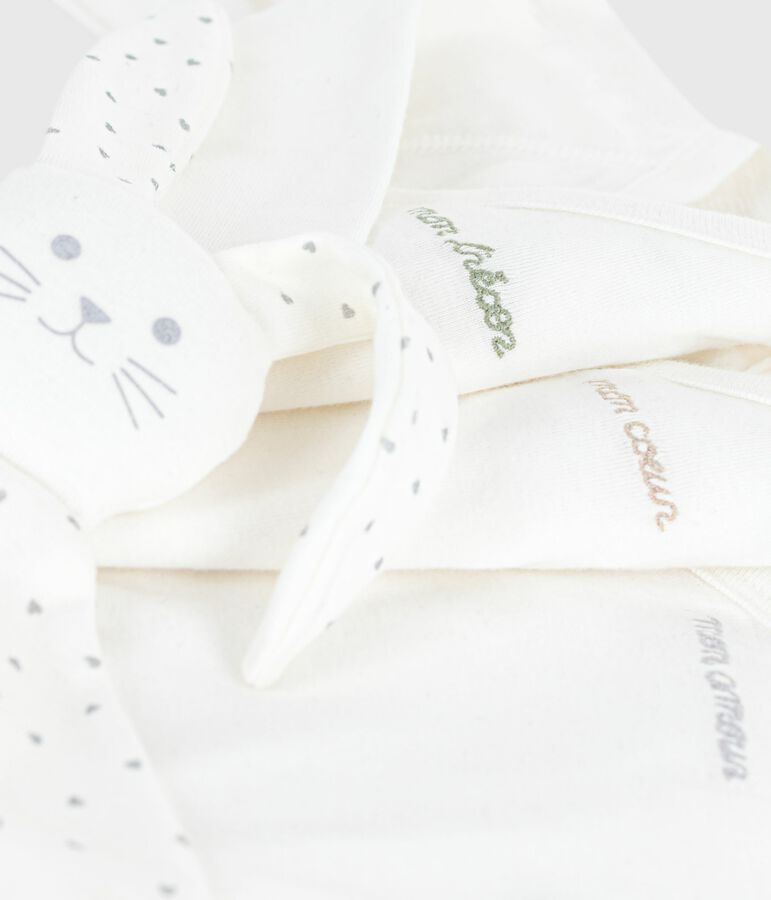Newborn babies' embroidered cotton gift set multicolor