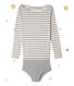 Women's long sleeved body. Petit bateau x Marie-Agnès Gillot