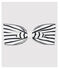Babies' Cotton Headband MARSHMALLOW white/SMOKING blue
