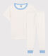 Boys' Short-Sleeved Red Star Pattern Organic Cotton Pyjamas