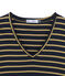 women's long sleeved t-shirt SMOKING blue/BRINDILLE SATIN yellow