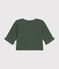 Babies' Moss Stitch Knit Cardigan CROCO green