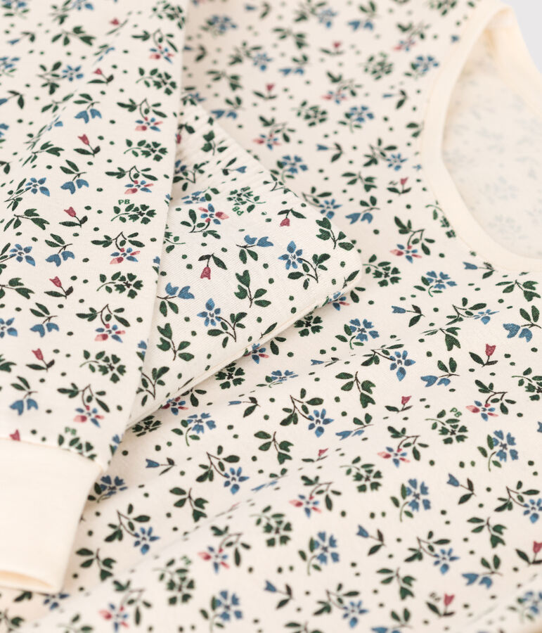 Women's Cotton Pyjamas Ecru/blue/multicolor