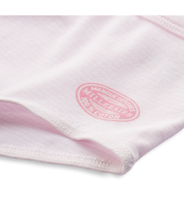 Boxer fille ray&eacute; milleraies pink/white
