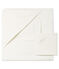 Babies' Square Bath Towel & Comforter in Terry and Tube Knit MARSHMALLOW white/MULTICO white