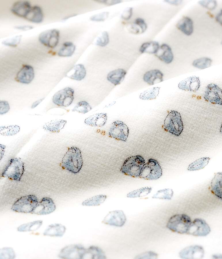 Baby Boys' Velour Bodyjama white/multicolor