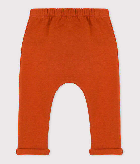 Babies' Thick Jersey Trousers RUSTY brown
