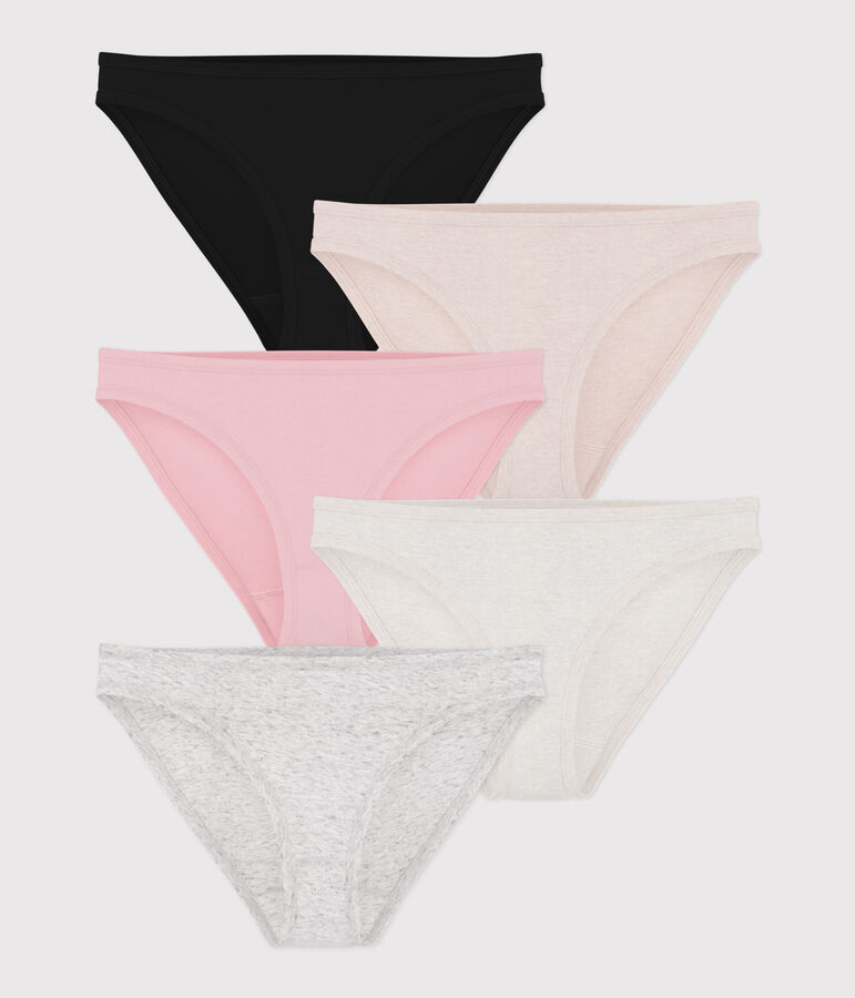 Women's Weekday Fine Cotton Briefs - 5-Pack multicolor