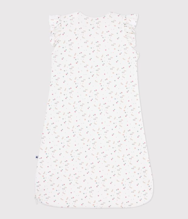 Babies' 3 TOG floral-print corduroy sleeping bag white/multicolor